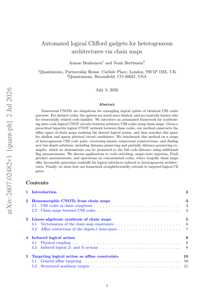 First page