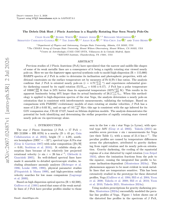 First page