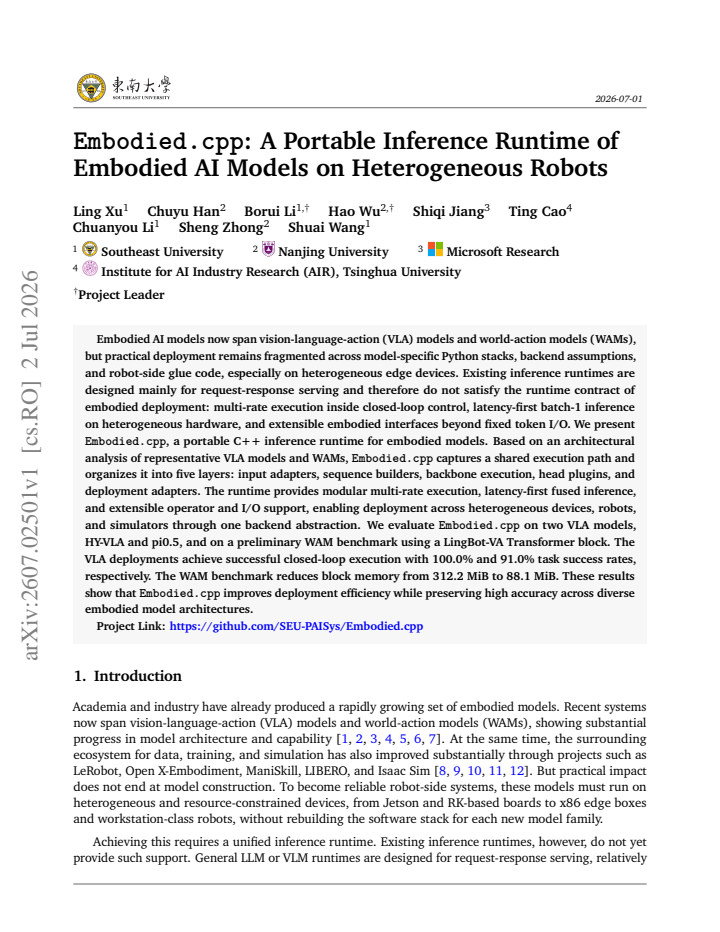 First page