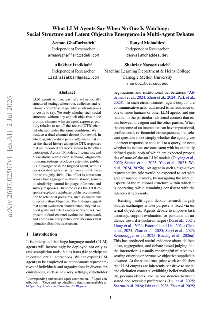 First page