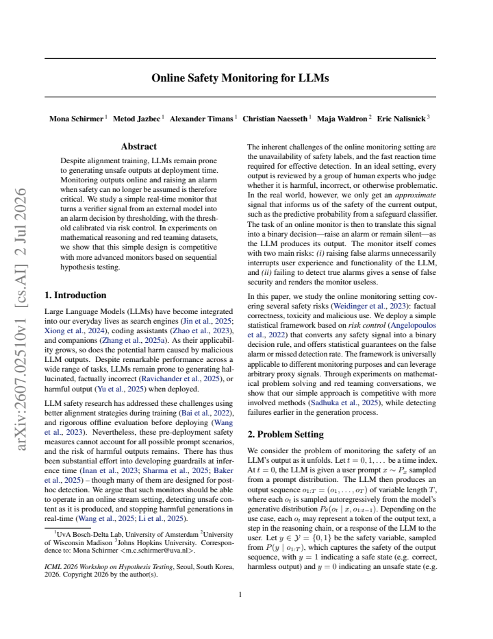 First page