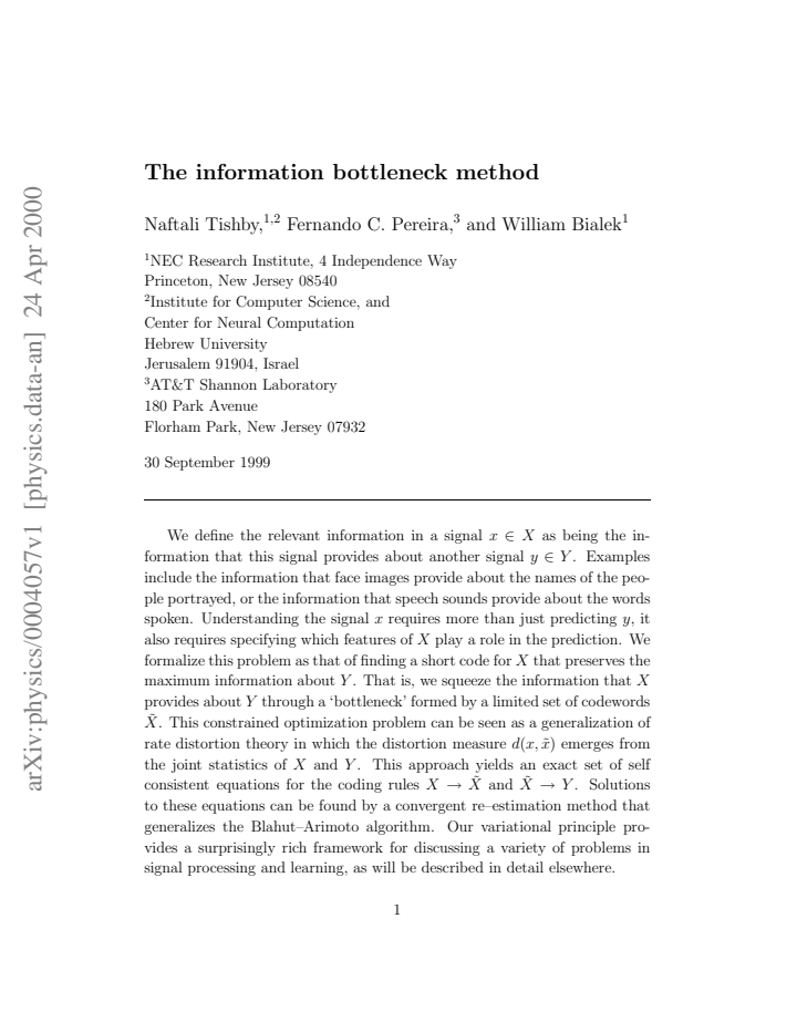 First page